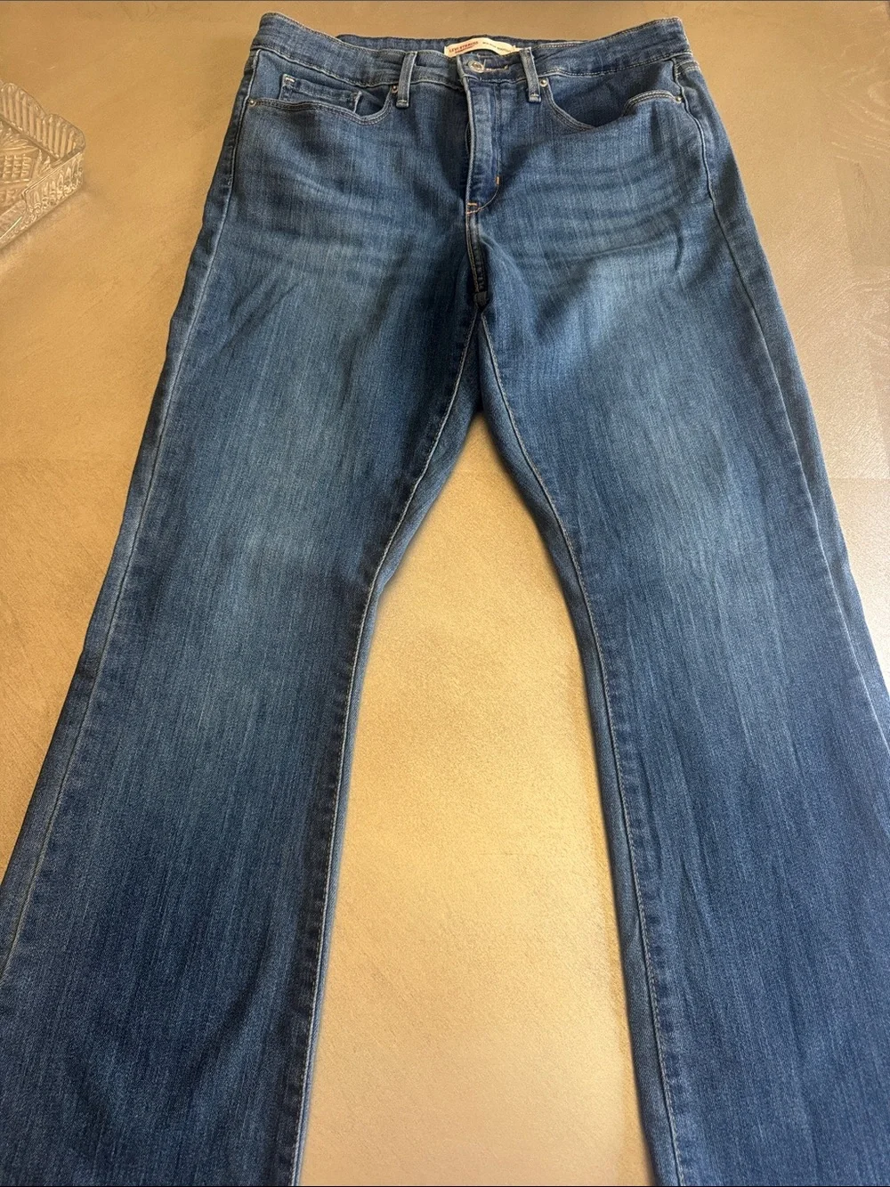 Levi's Women's Dark Blue Flare Jeans - Picture 6 of 10